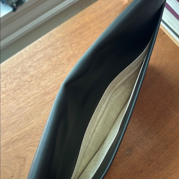 Mark & Graham Black and Tan Fabric Envelope Clutch - Picture 6 of 6